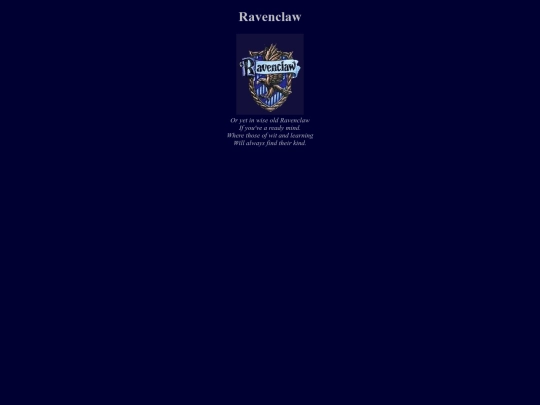 Ravenclaw screenshot