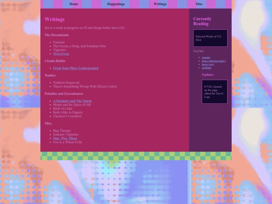 writings screenshot