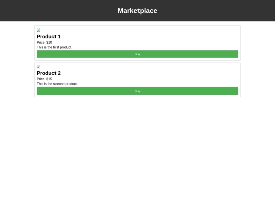 E-commerce screenshot