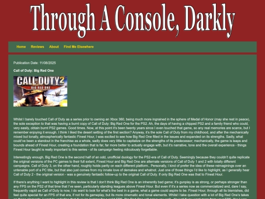 Reviews/codbigredone screenshot