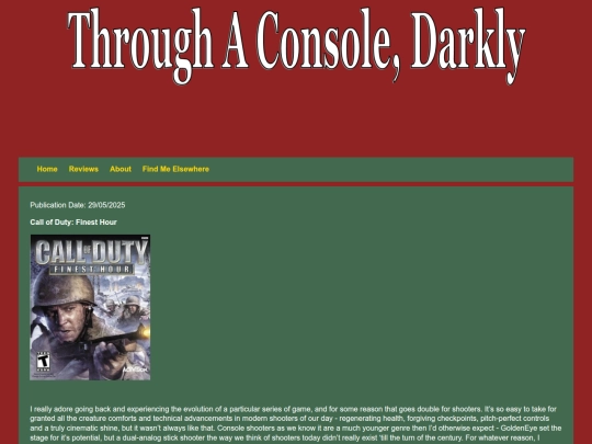 Reviews/codfinesthour screenshot
