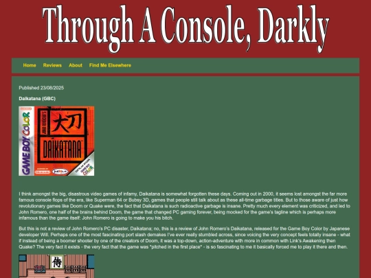 Reviews/daikatanagbc screenshot
