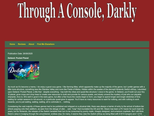 Reviews/deiland screenshot