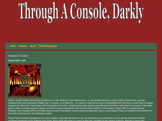 Reviews/kingsfieldjp screenshot