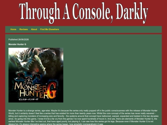 Reviews/monsterhunterg screenshot