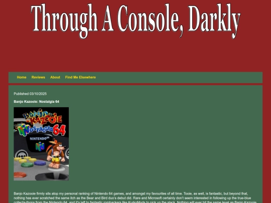 Reviews/nostalgia64 screenshot