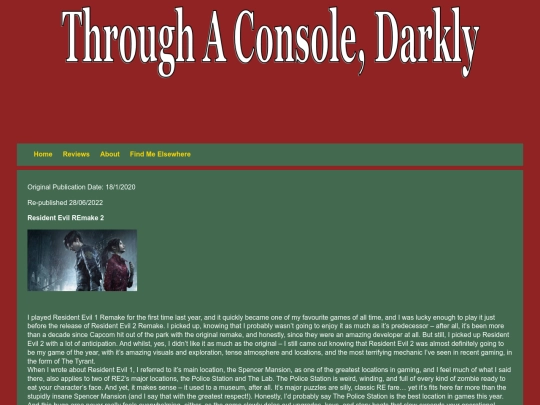 Reviews/residentevil2 screenshot