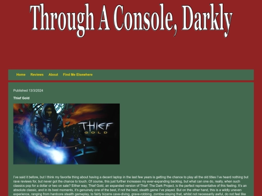 Reviews/thiefgold screenshot