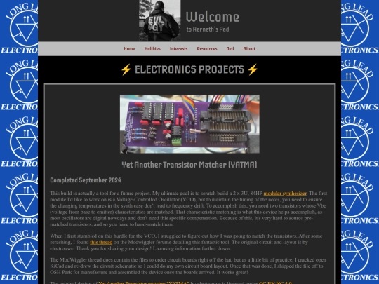 electronics screenshot