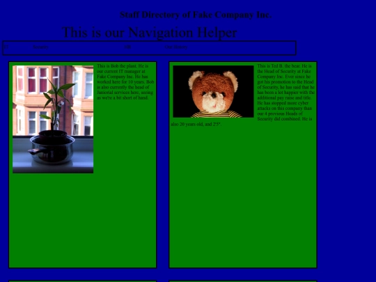 StaffPage screenshot