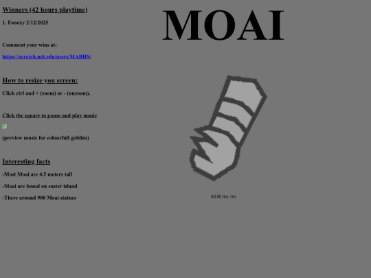 Moai screenshot