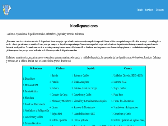 index screenshot