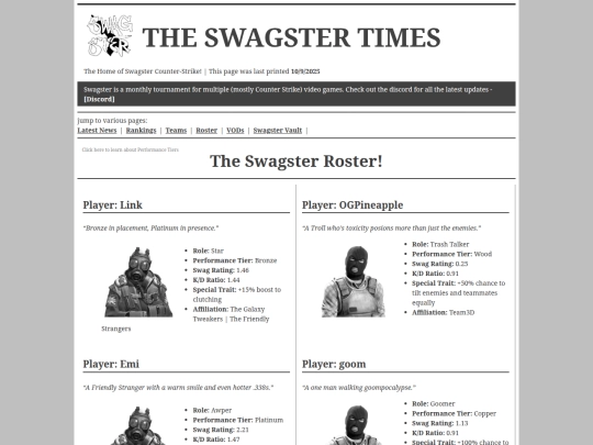 roster screenshot