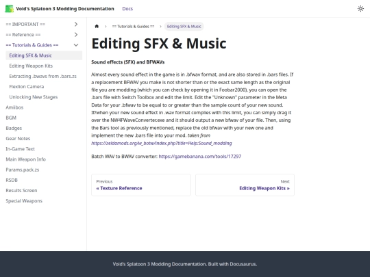 voiddocs/docs/== Tutorials & Guides ==/Editing SFX & Music screenshot