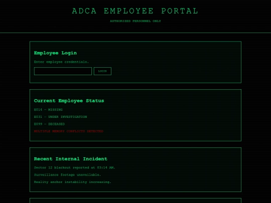 employeeportal screenshot