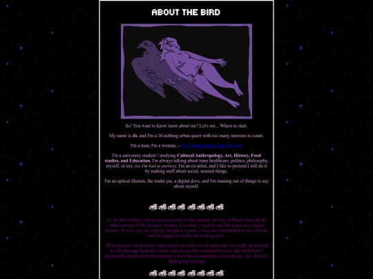 about-me screenshot