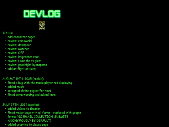 devlog screenshot