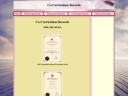 co-curriculum screenshot
