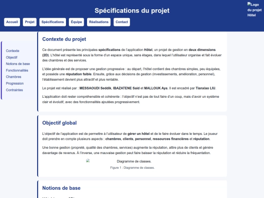 specifications-projet screenshot