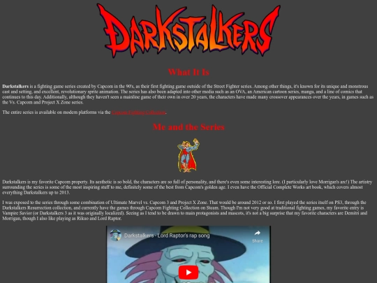 DarkstalkersShrine screenshot