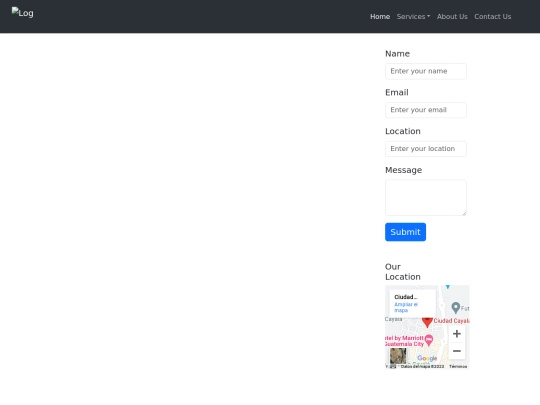 start-up/contactus screenshot