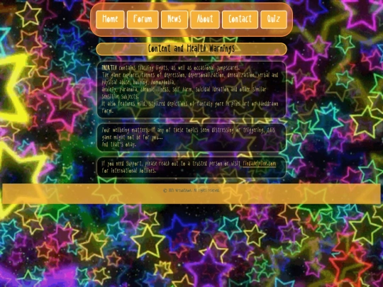 Warnings/warnings screenshot