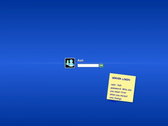 login screenshot