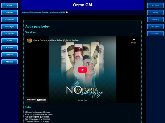 canciones/aguaparabeber screenshot