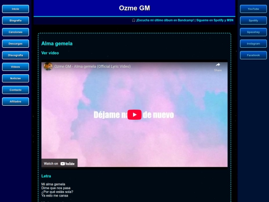 canciones/almagemela screenshot