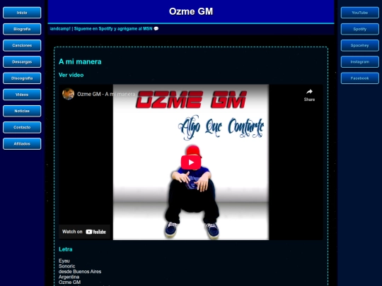 canciones/amimanera screenshot