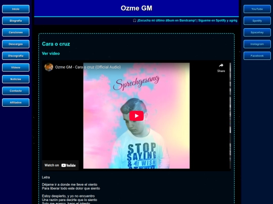canciones/caraocruz screenshot