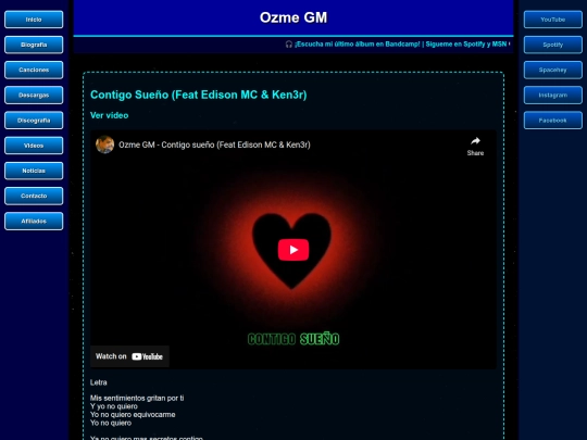 canciones/contigosueno screenshot