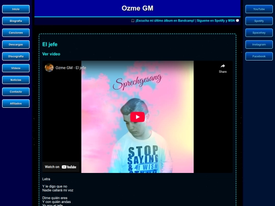 canciones/eljefe screenshot