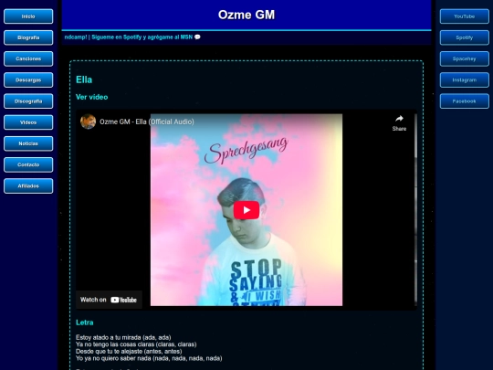 canciones/ella screenshot
