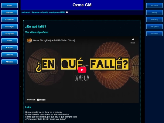 canciones/enquefalle screenshot