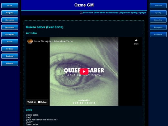canciones/quierosaber screenshot