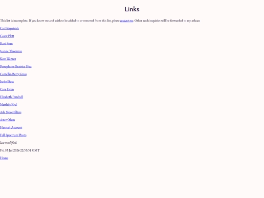 links screenshot