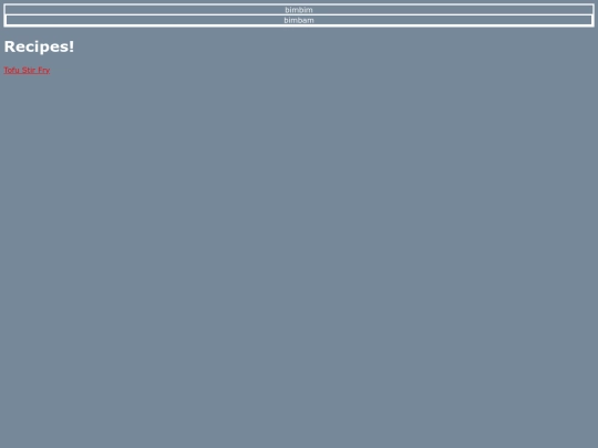 recipes screenshot