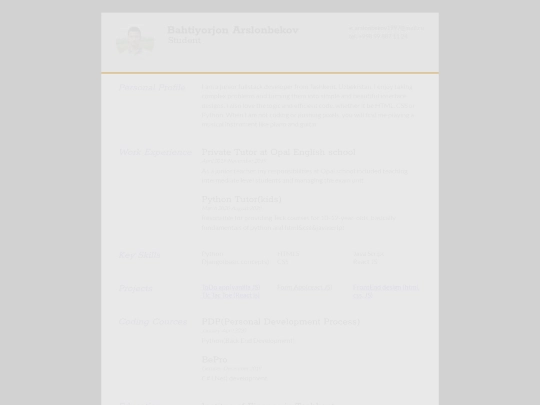 index screenshot