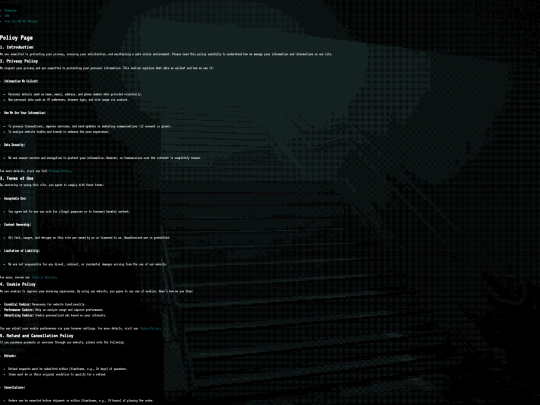 pages/policy screenshot