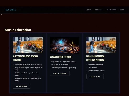 education screenshot