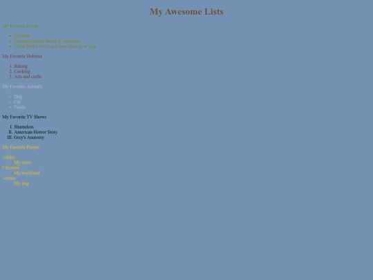 classwork/favorites screenshot