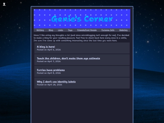 blog screenshot