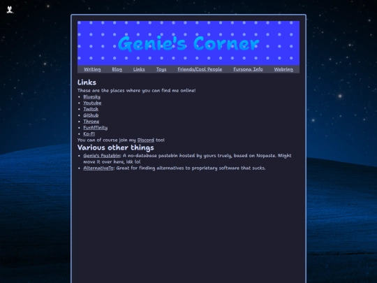 social-links screenshot