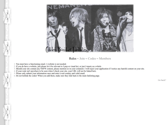 fanlisting/rules screenshot