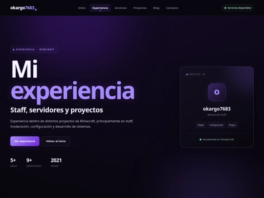 experience screenshot