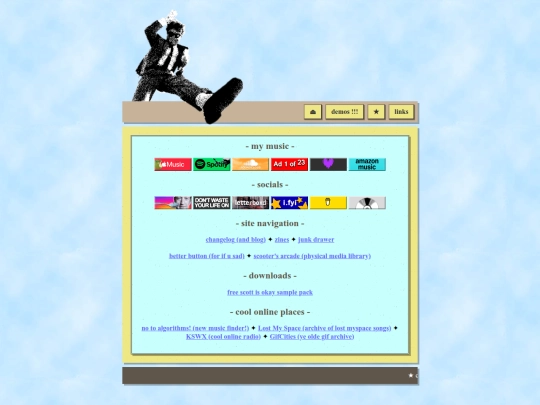 links screenshot