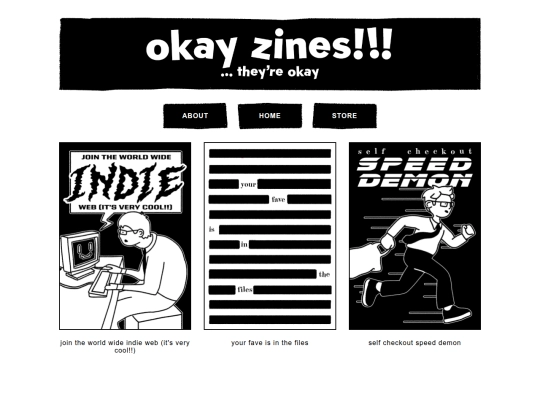 zines screenshot