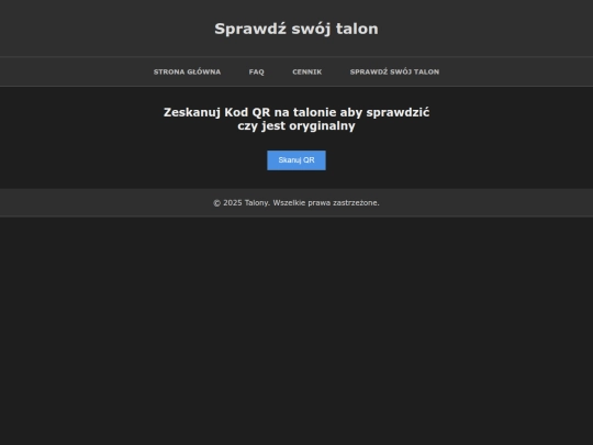 sprawdztalon screenshot