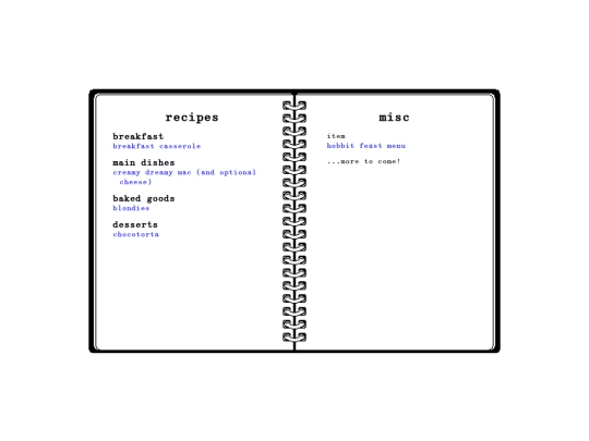 recipes screenshot